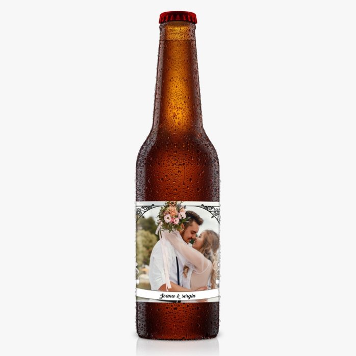 Individuell gestaltetes Bier mit Foto und Text
