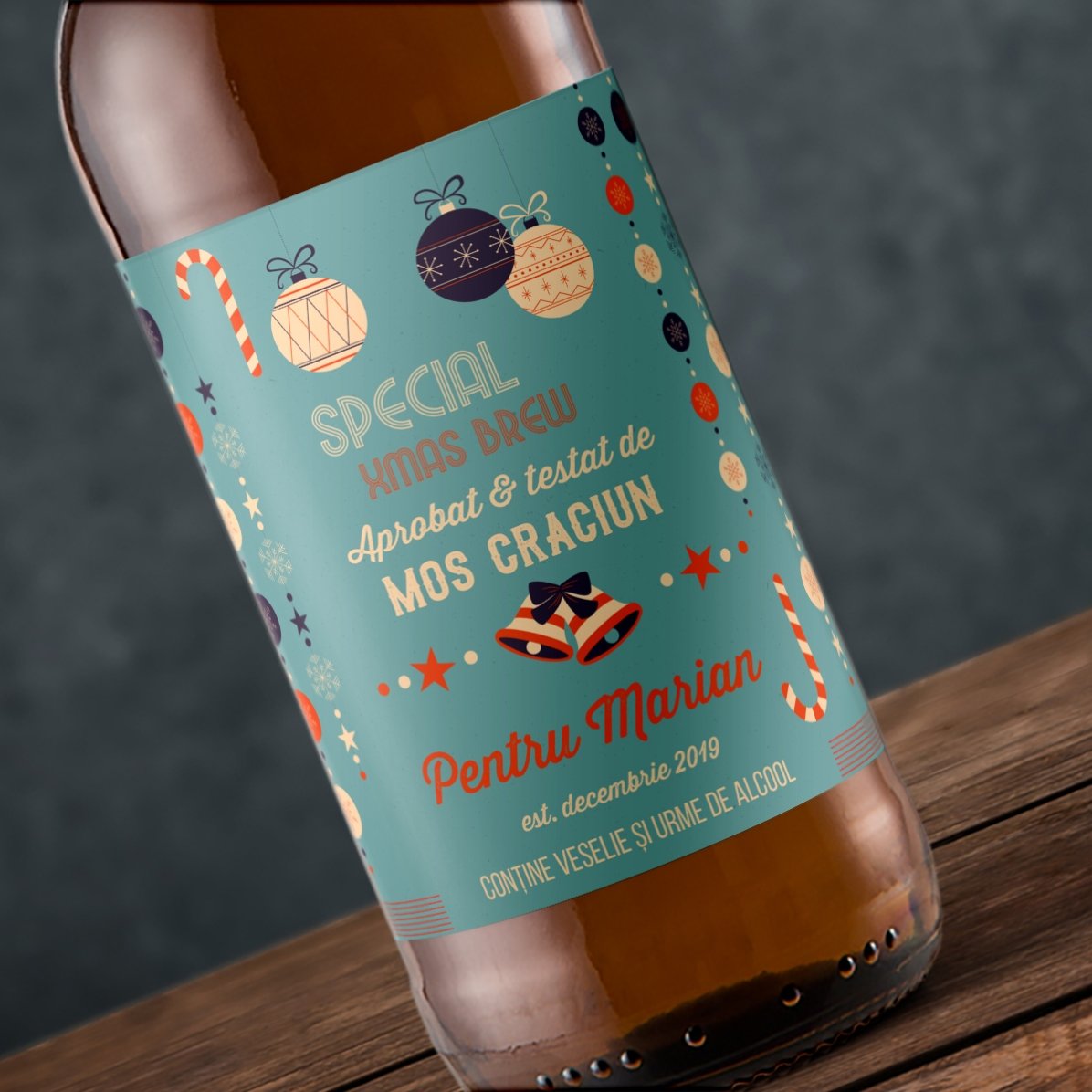 Bier mit individueller Beschriftung – Vom Weihnachtsmann empfohlen