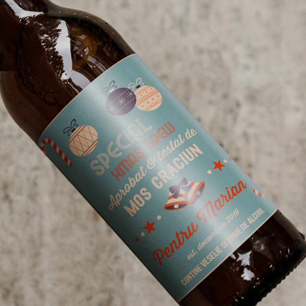 Bier mit individueller Beschriftung – Vom Weihnachtsmann empfohlen