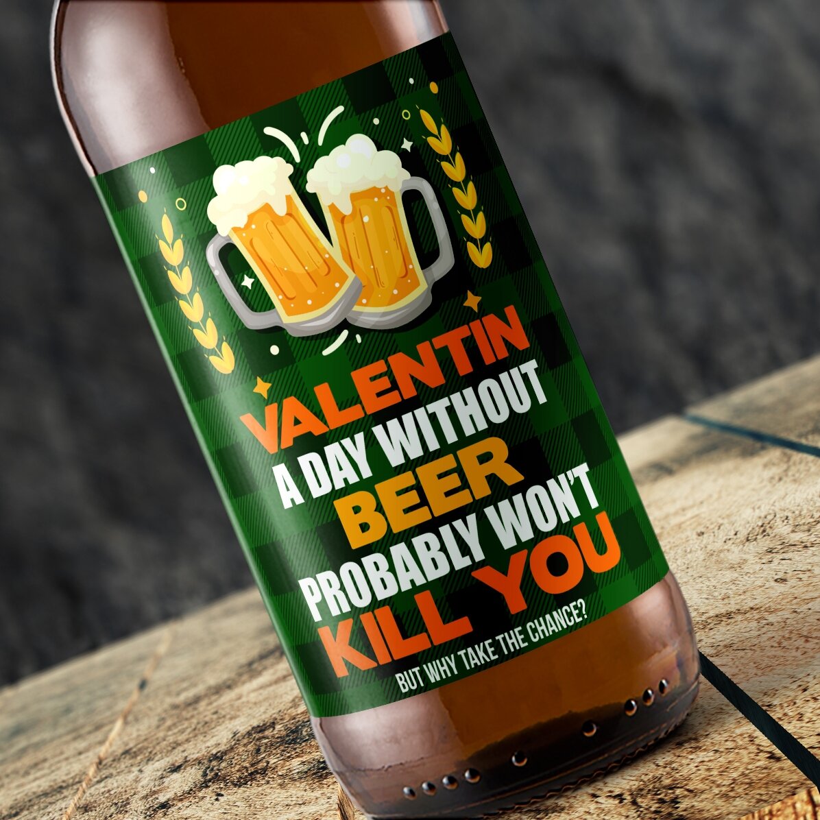 Bier mit individueller Beschriftung – Beer won