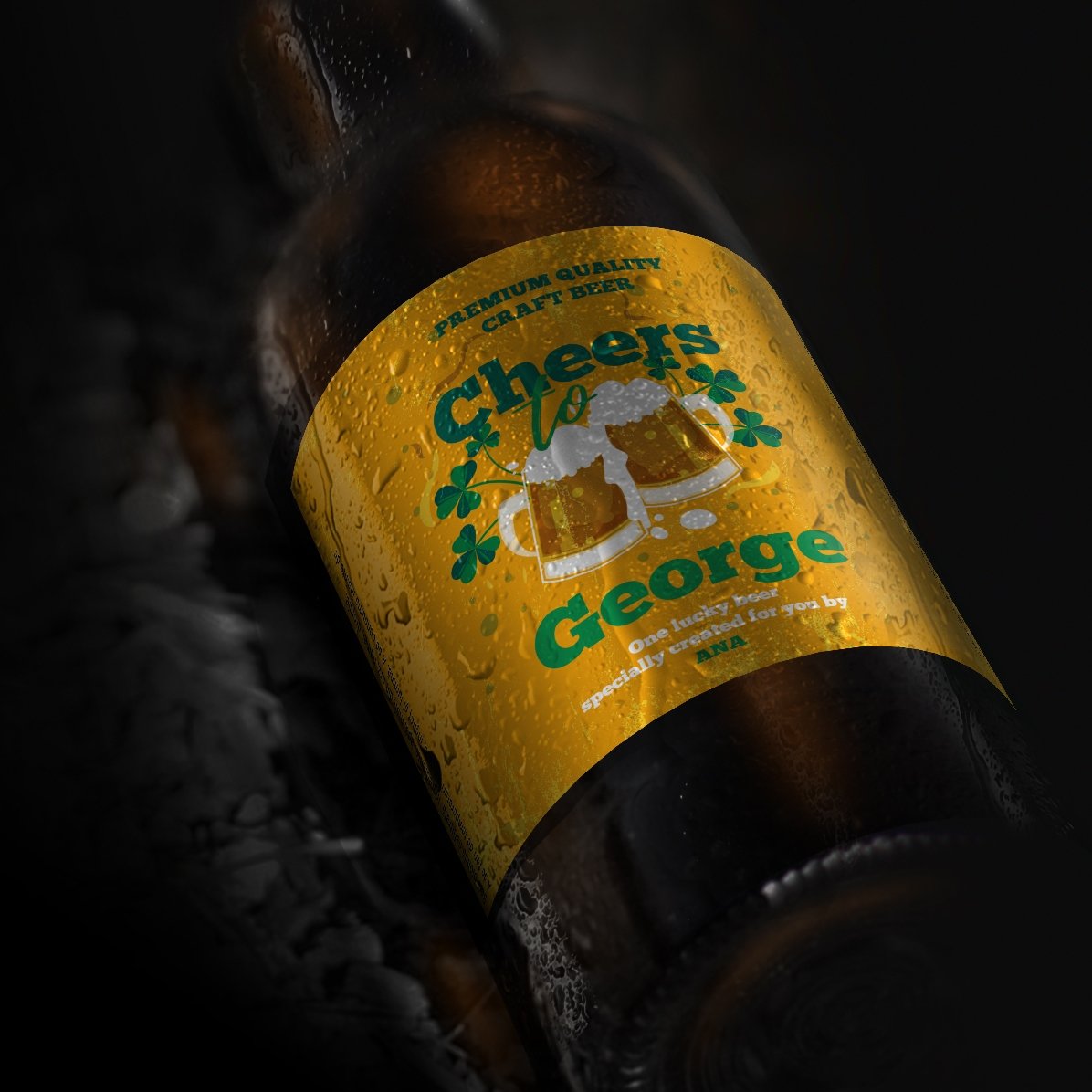Bier mit individueller Beschriftung – Cheers to...