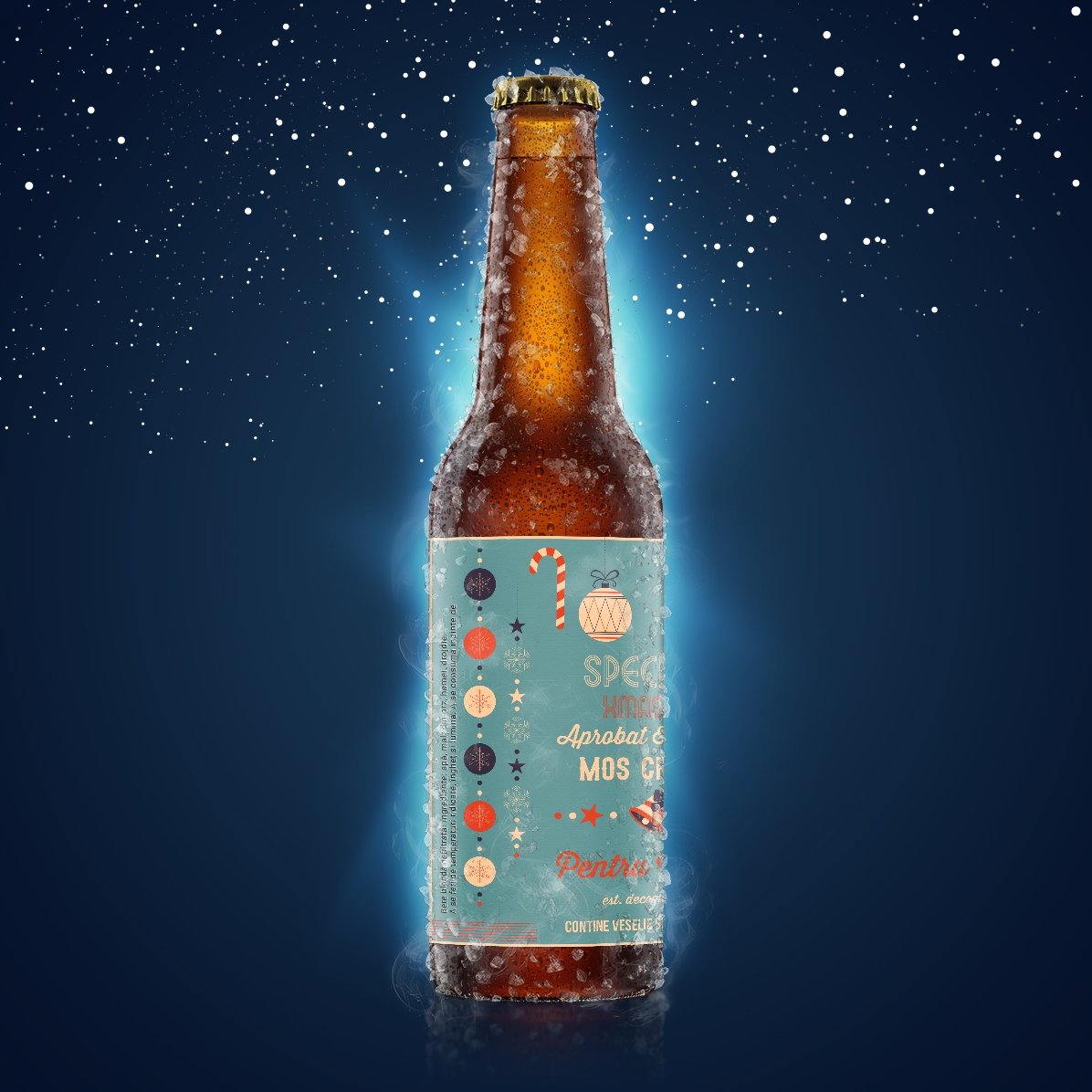 Bier mit individueller Beschriftung – Vom Weihnachtsmann empfohlen