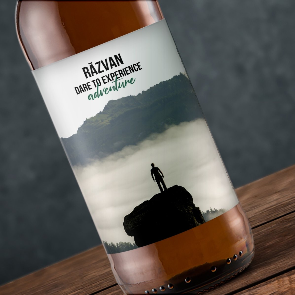 Individuell gestaltetes Bier mit Text und Foto – Dare to...