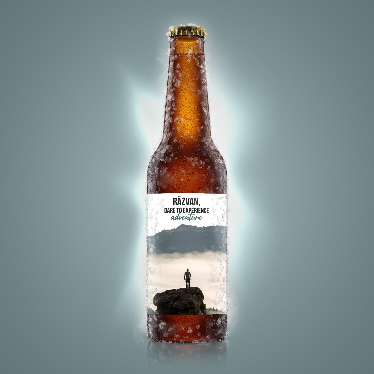 Individuell gestaltetes Bier mit Text und Foto – Dare to...