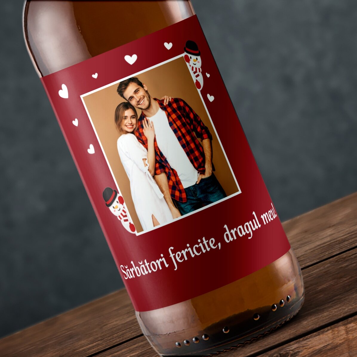 Individuell gestaltetes Bier mit Foto und Text – Weihnachten