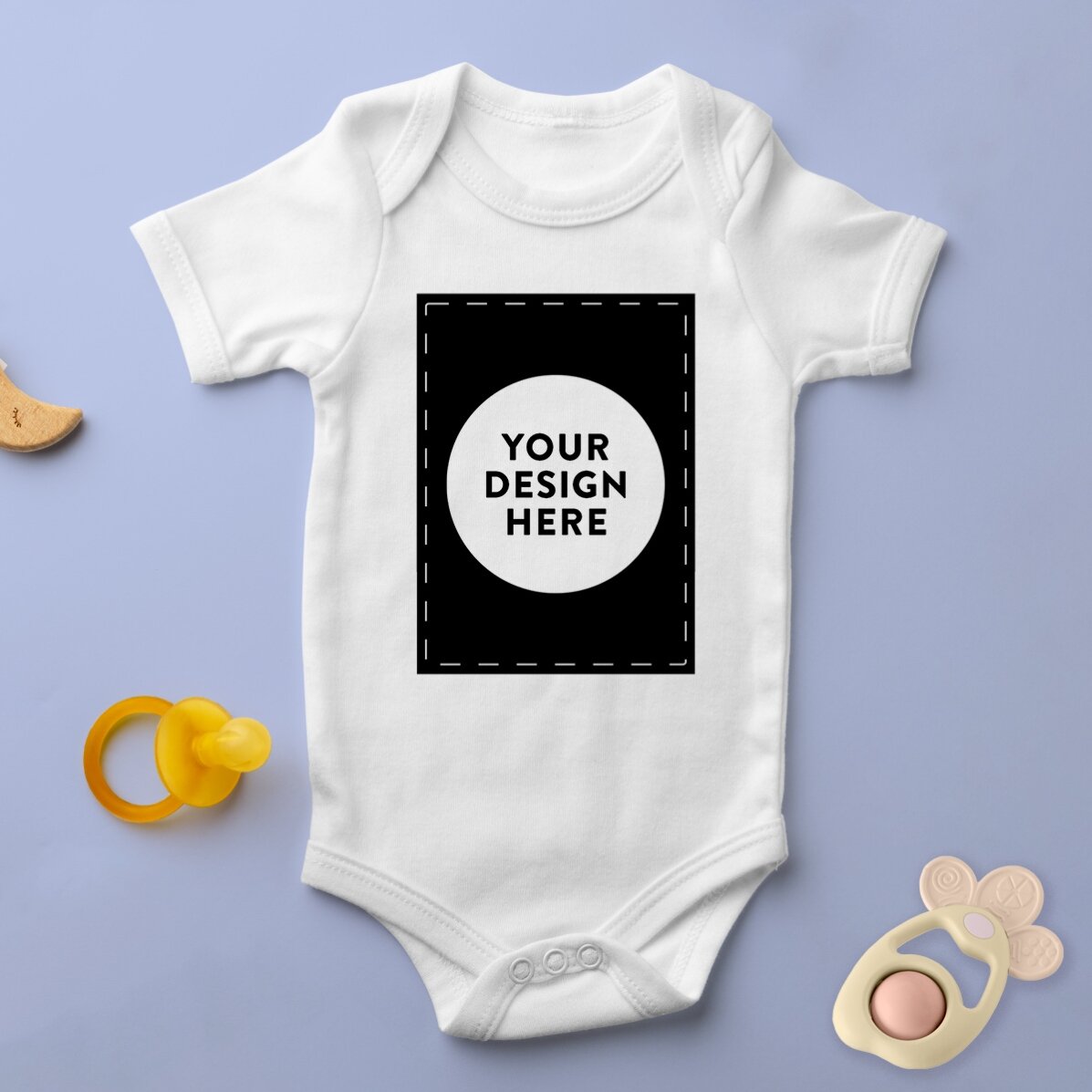 Personalisierter Baby-Body mit deinem Porträtmotiv