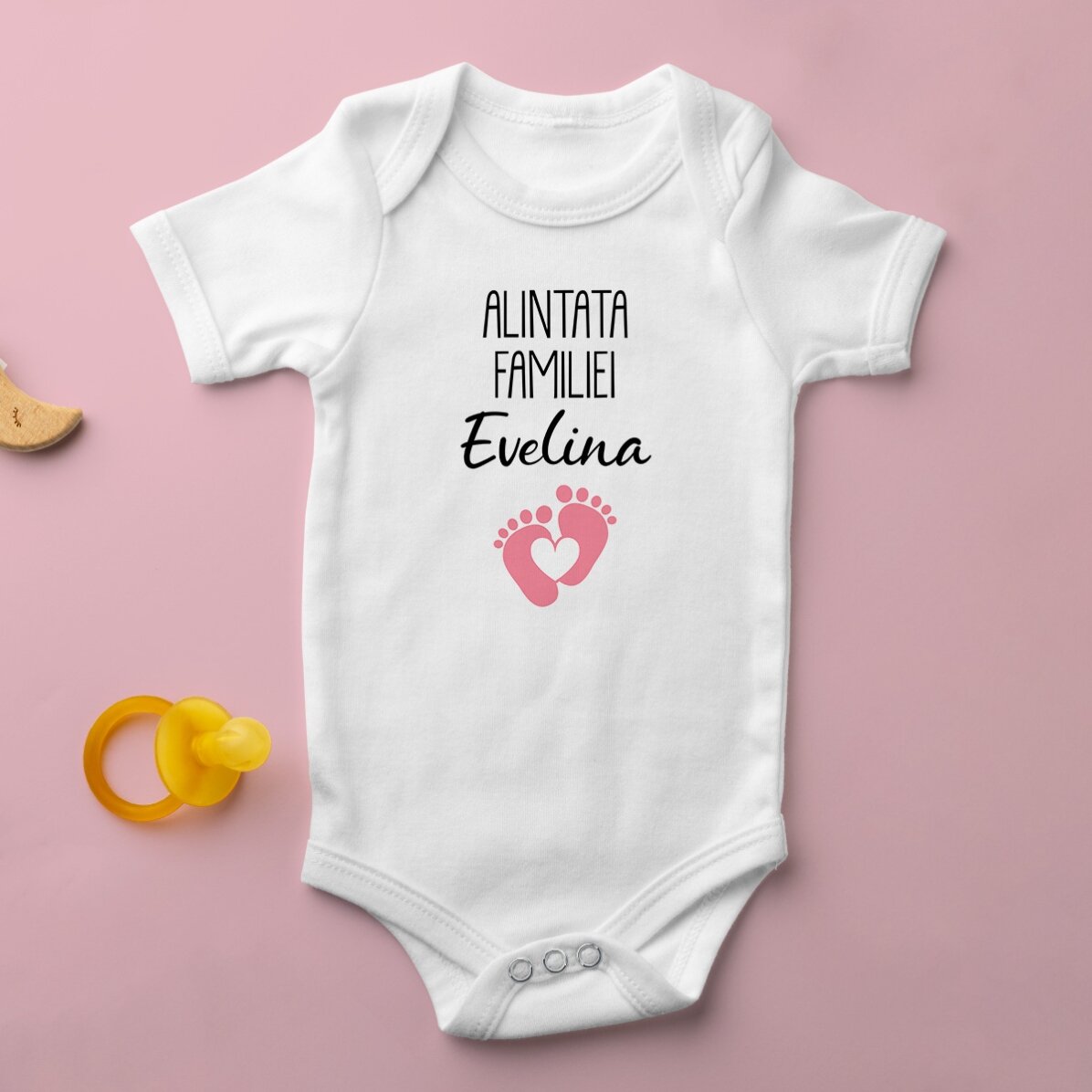 Personalisierter Baby-Body mit Aufdruck – Das neue Familienmitglied