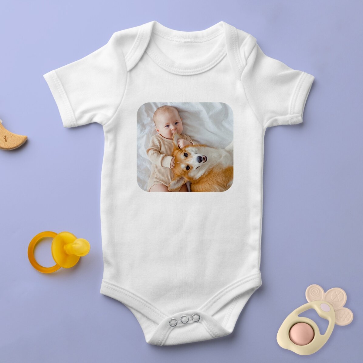 Personalisierter Baby-Body mit einem Foto