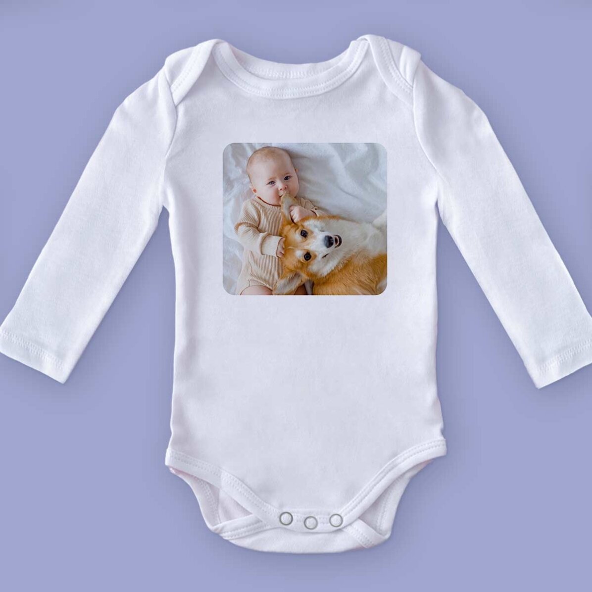 Personalisierter Baby-Body mit einem Foto
