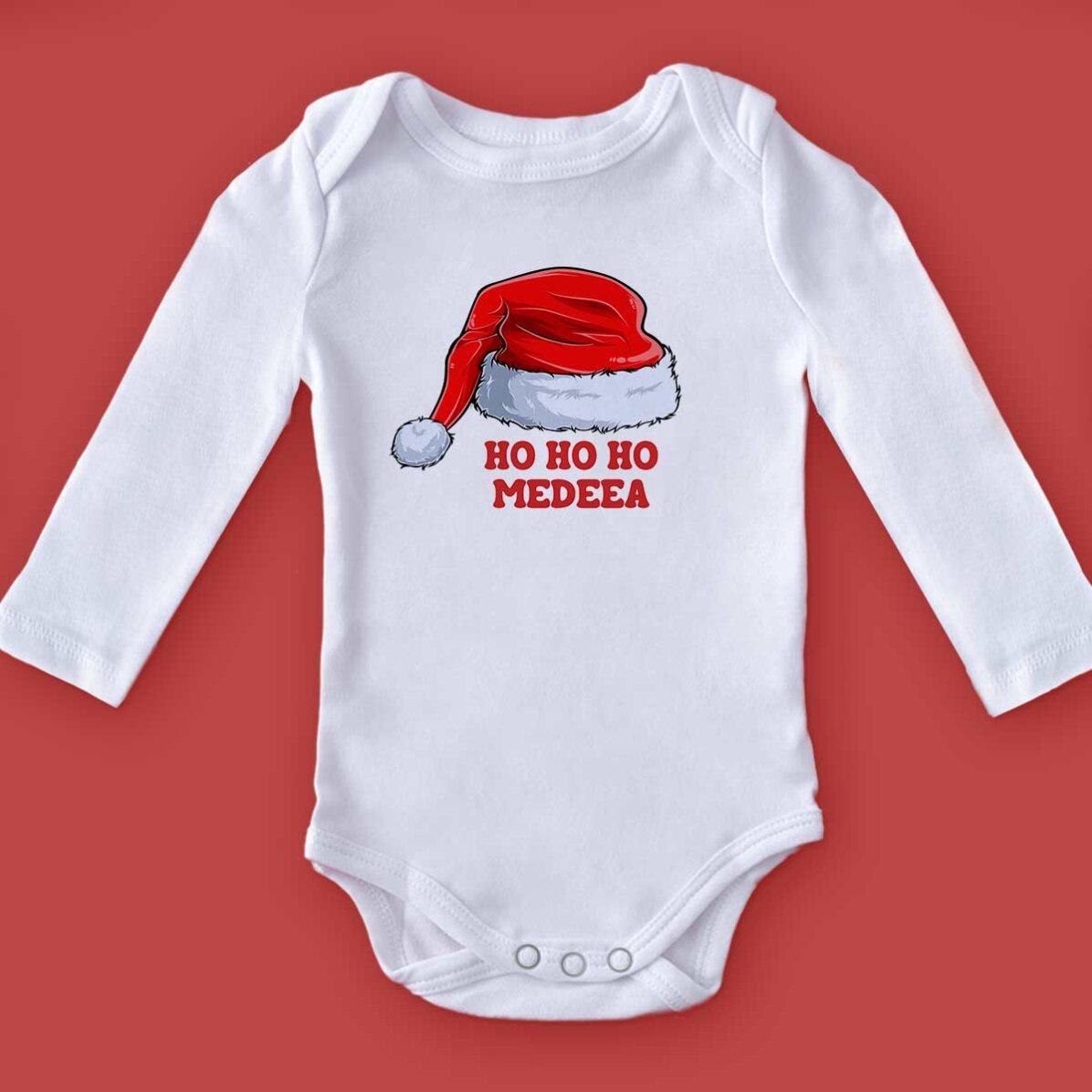 Personalisierter Baby-Body mit Aufdruck – Weihnachten