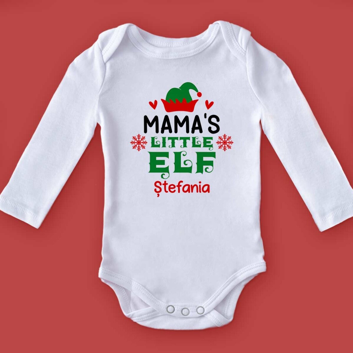 Personalisierter Baby-Body mit Aufdruck – Little Elf