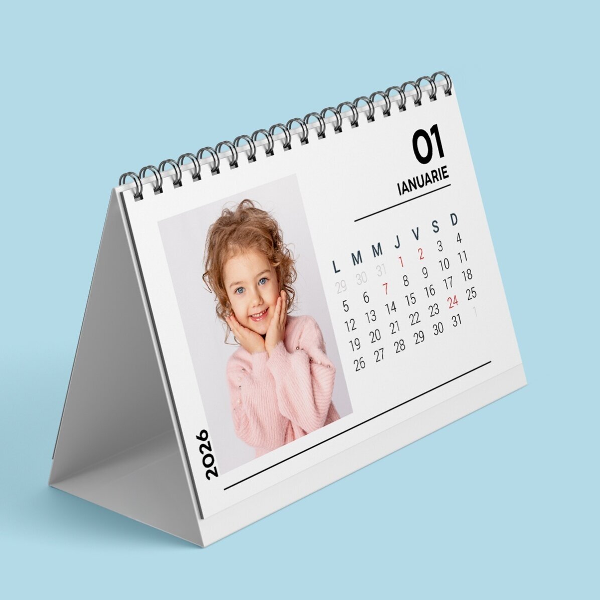 Personalisierter Tischkalender mit Fotos