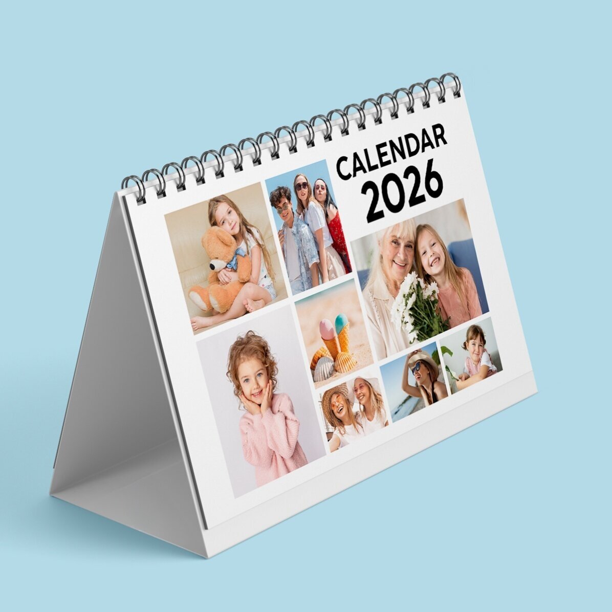 Personalisierter Tischkalender mit Fotos