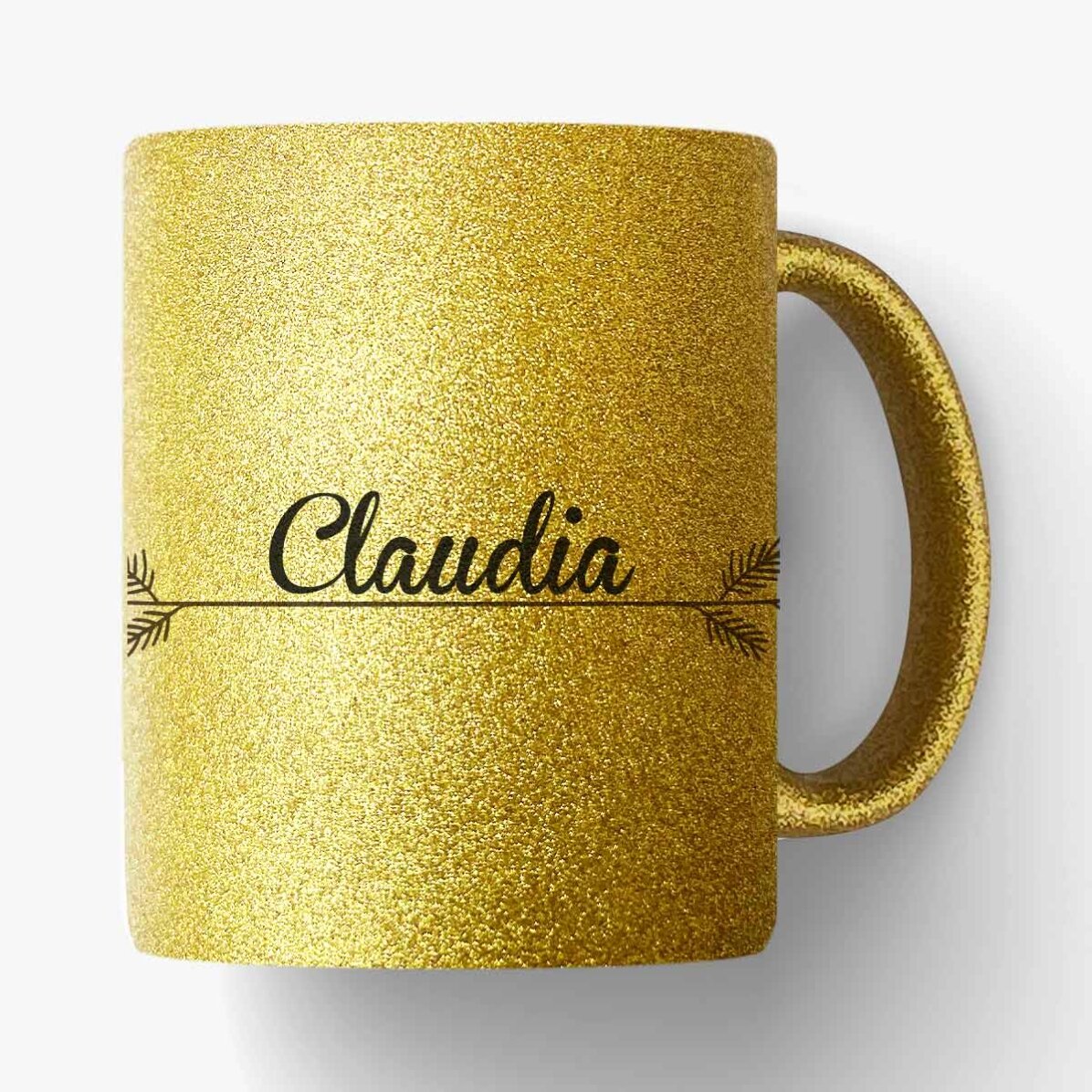 Personalisierte Tasse mit Botschaft – Glob Merry Christmas