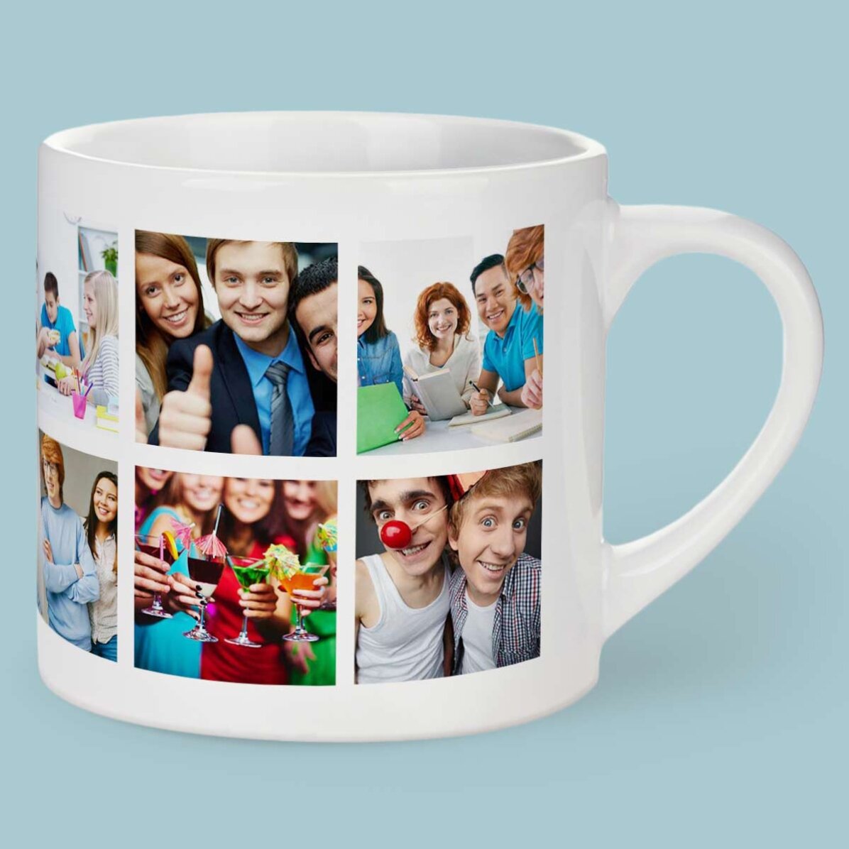 Personalisierte Espressotasse mit 12 Fotos