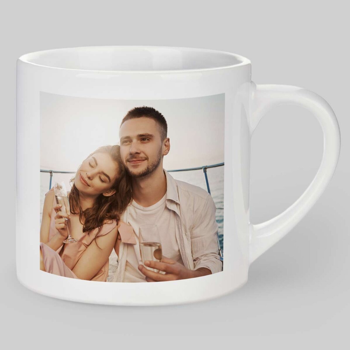 Personalisierte Espressotasse mit 2 Fotos