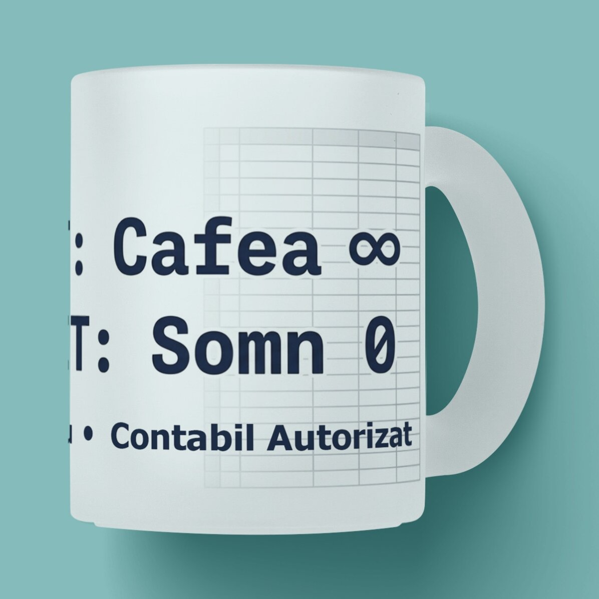 Personalisierte Tasse mit Text – Buchhaltung