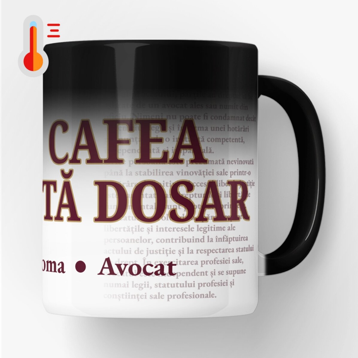 Personalisierte Tasse mit Text für Anwälte
