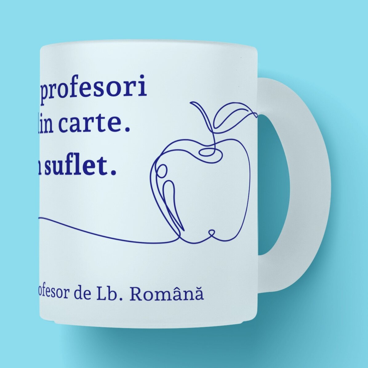 Personalisierte Tasse mit Text für Lehrer