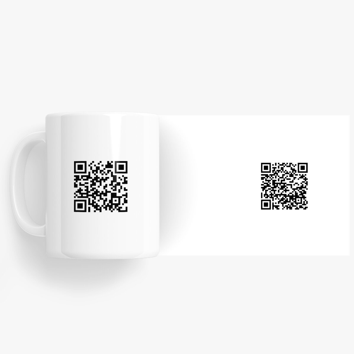 Personalisierter Becher mit QR-Code