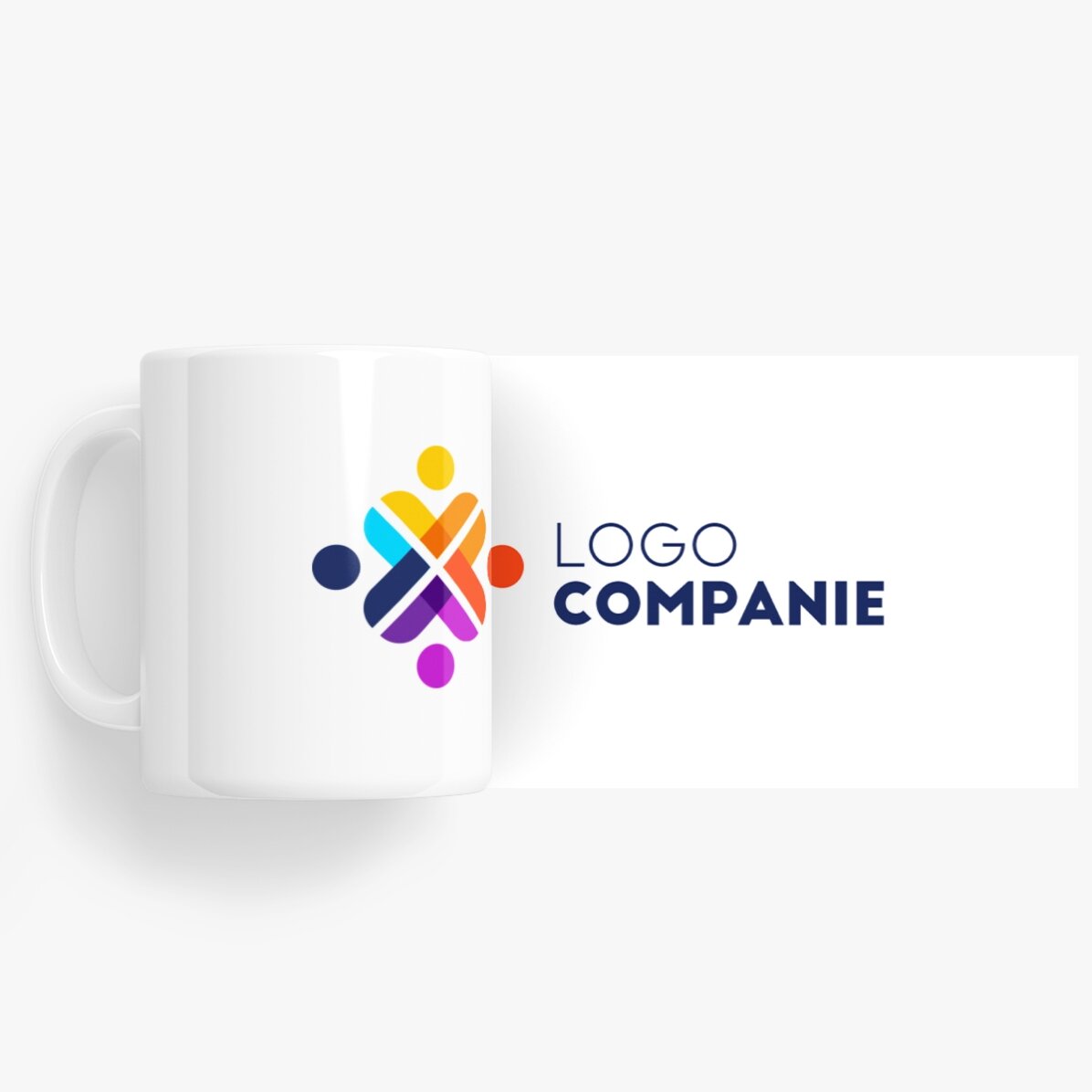Personalisierter Becher mit Logo