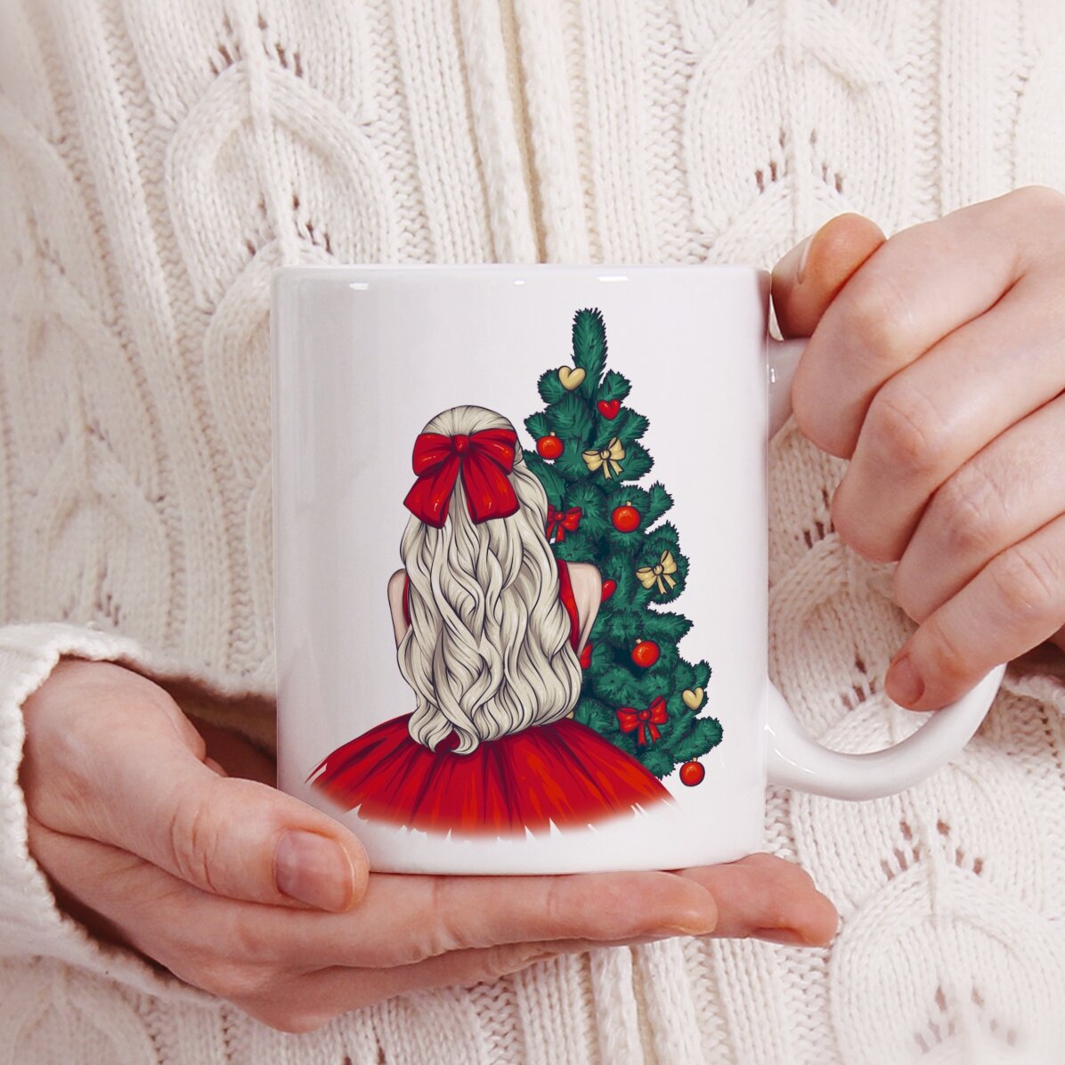 Personalisierte Tasse mit Namen – Christmas Princess