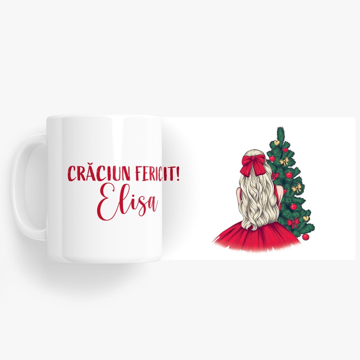 Personalisierte Tasse mit Namen – Christmas Princess