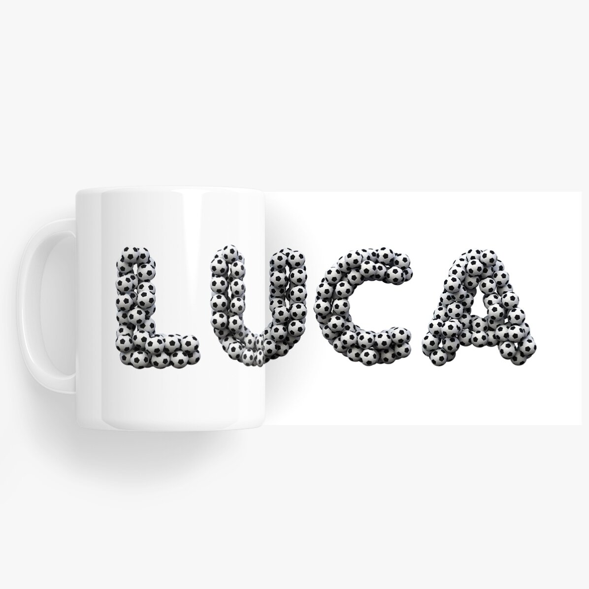 Personalised mug with name - Football