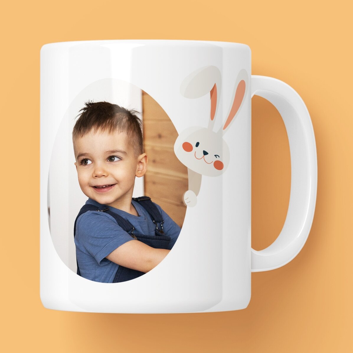 Personalisierte Tasse mit Namen und Foto – Iepurila