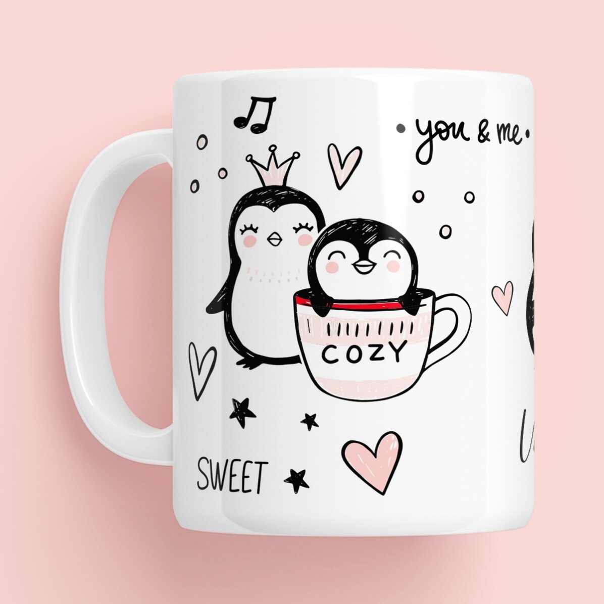 Personalisierte Tasse mit Namen – You & Me