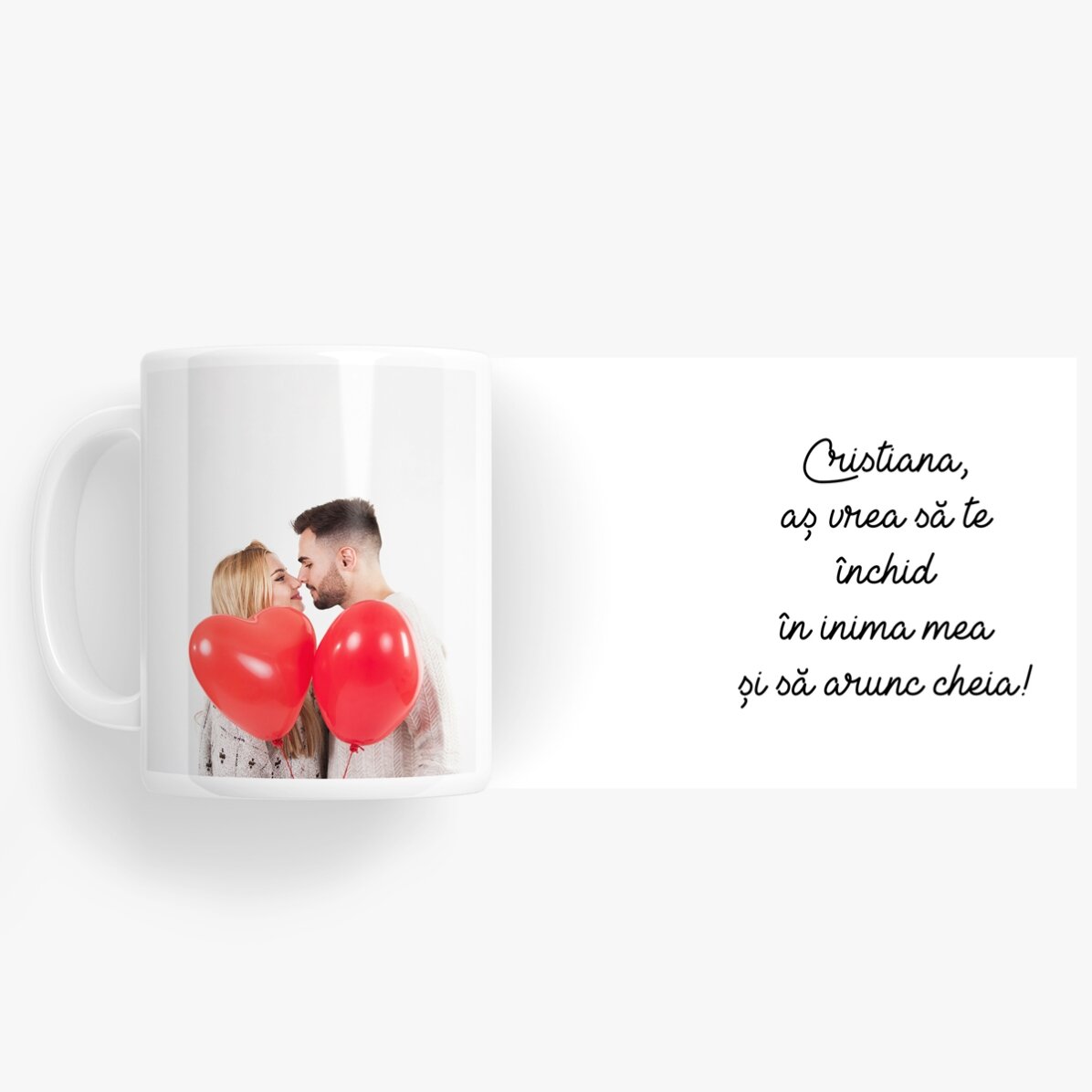Personalisierte Tasse mit Foto und Text