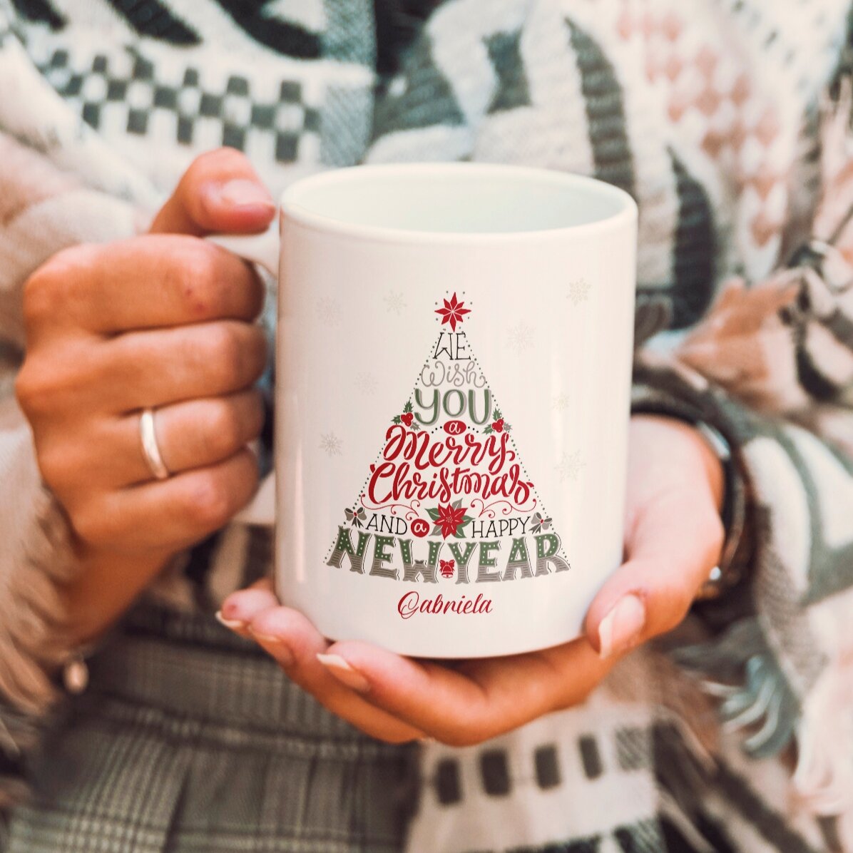 Personalisierte Tasse mit Aufdruck – Happy New Year