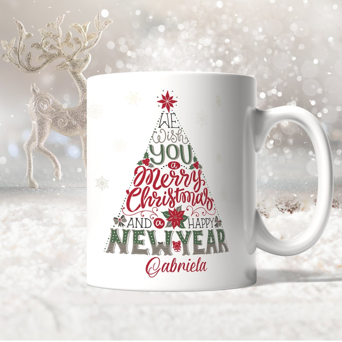 Personalisierte Tasse mit Aufdruck – Happy New Year