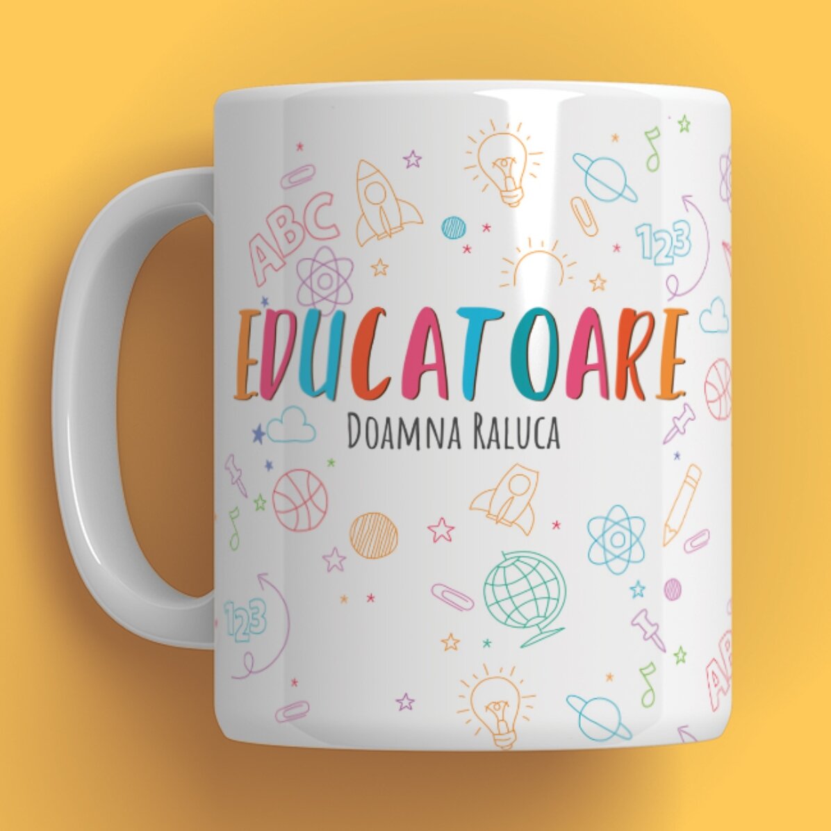 Personalised mug with text - Teacher