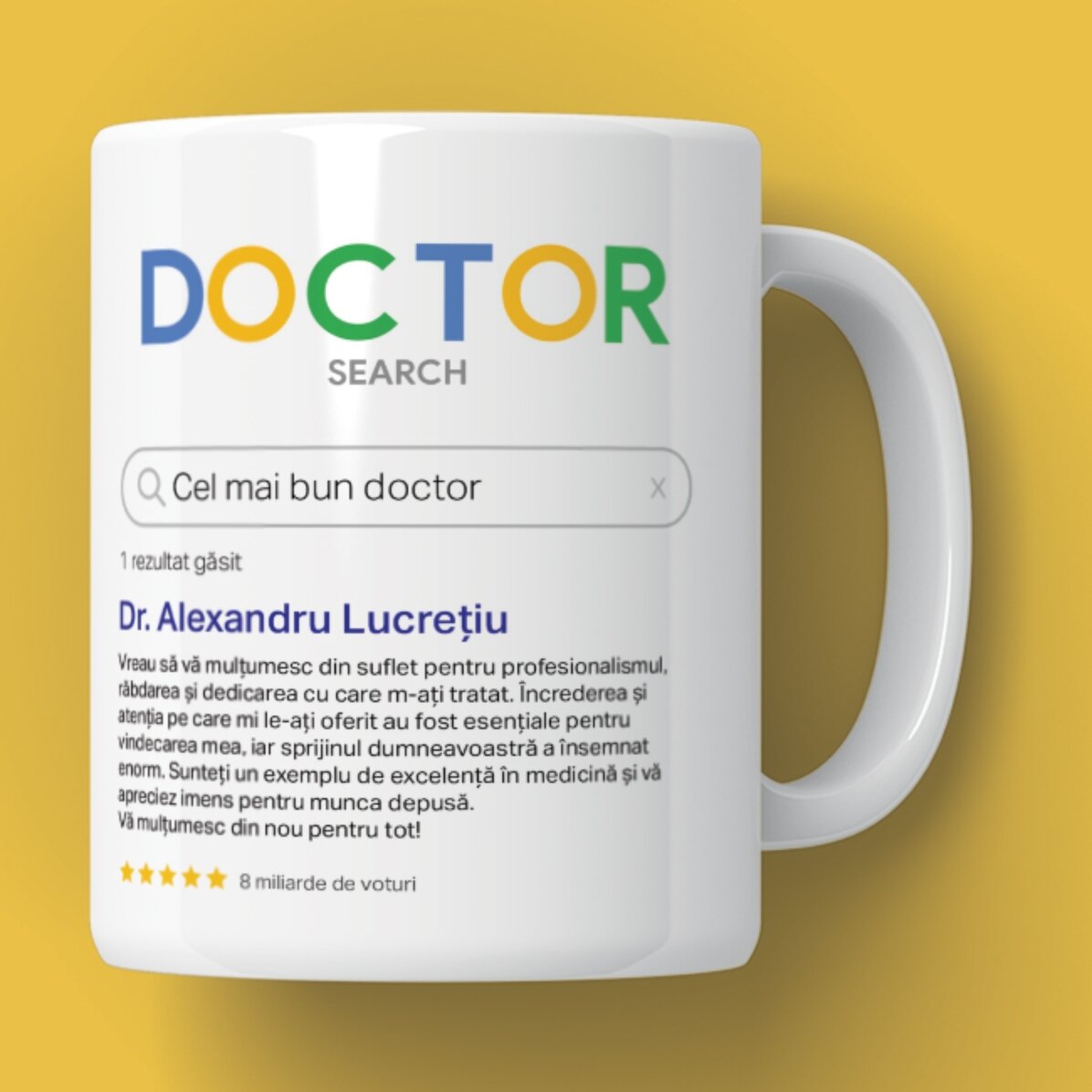 Personalised mug with text - Search