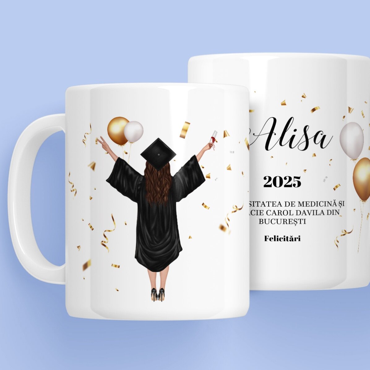 Personalisierte Tasse – Zum Schulabschluss