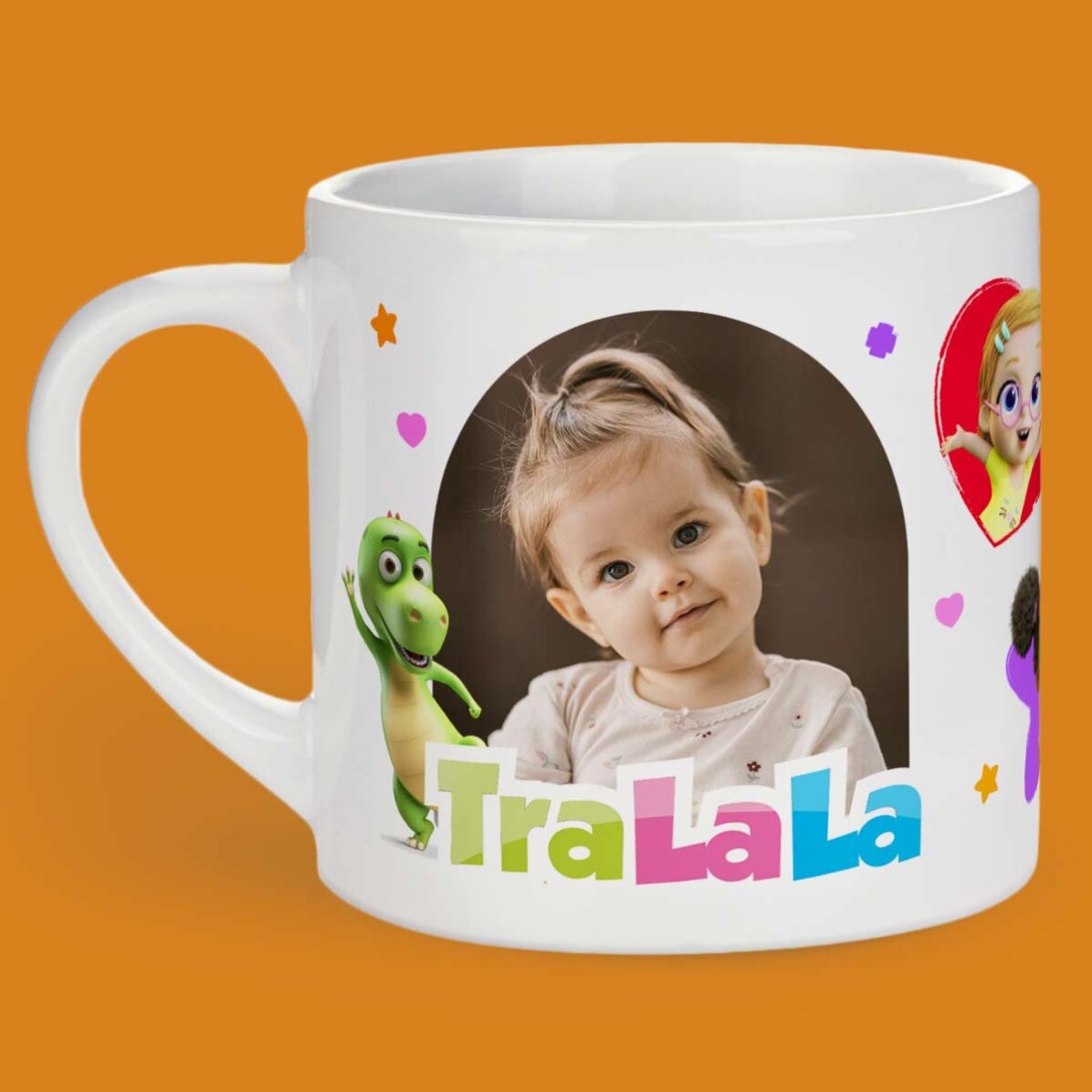Personalisierter Kinderbecher mit Foto und Namen – TraLaLa