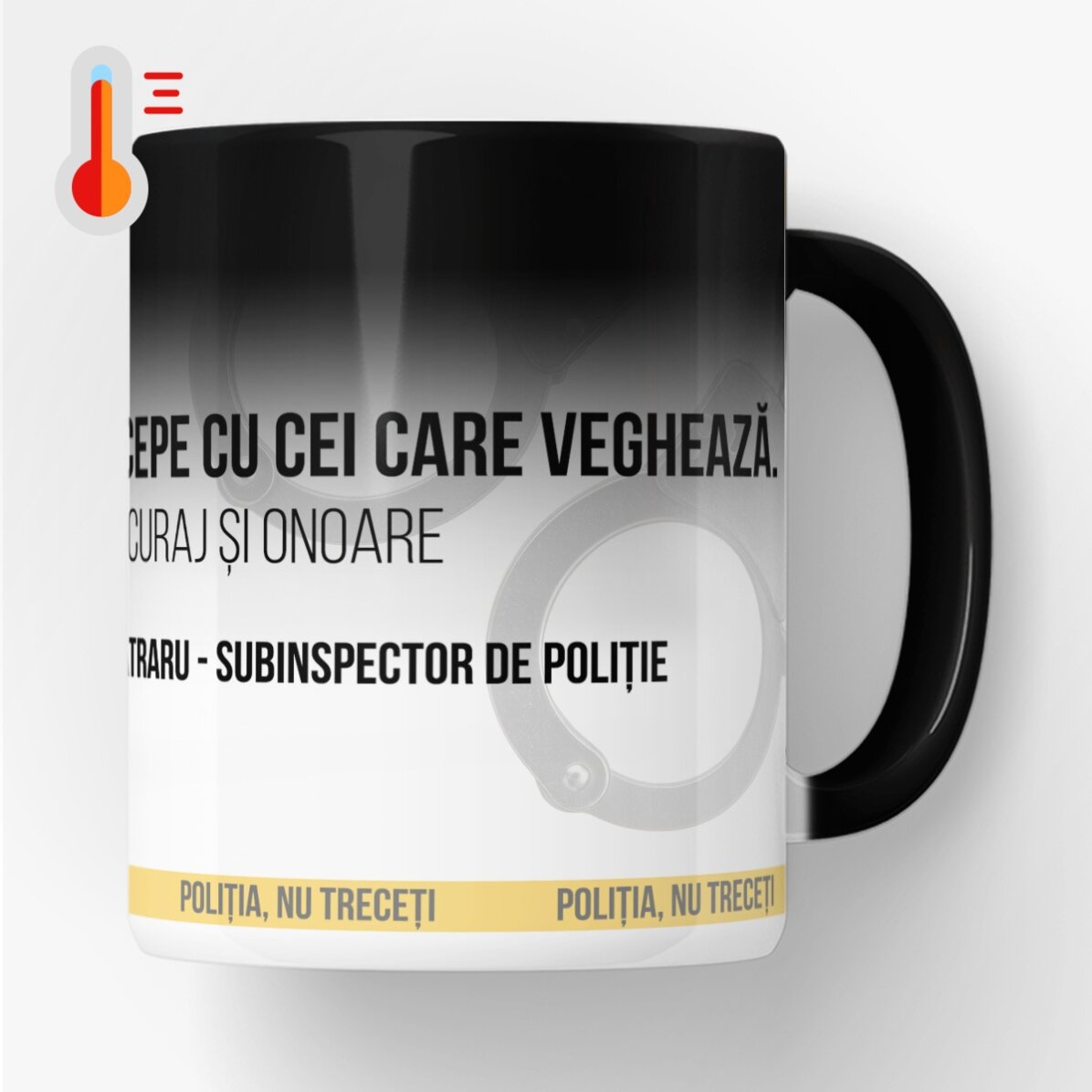 Personalisierter Thermobecher mit Text – Der beste Polizist