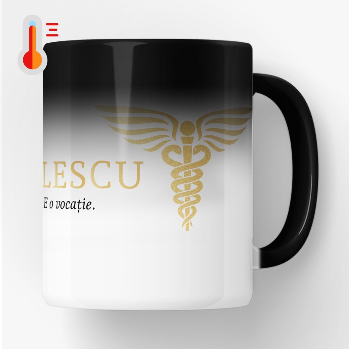 Personalisierte Zaubertasse mit Aufdruck – Golden Doctor