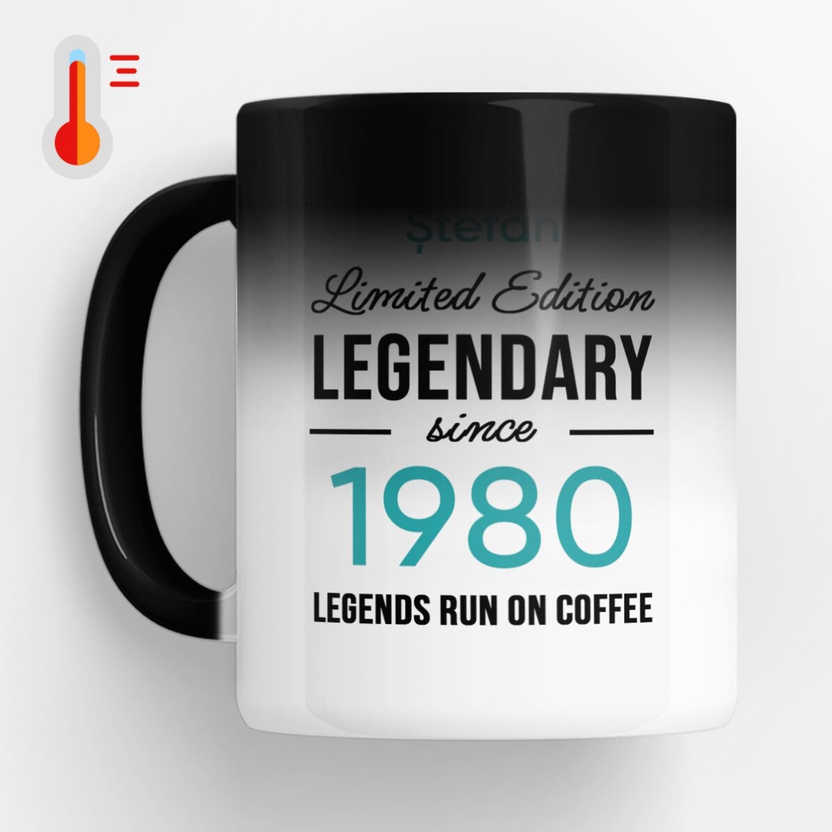 Personalisierte Thermobecher mit Text – Legendary