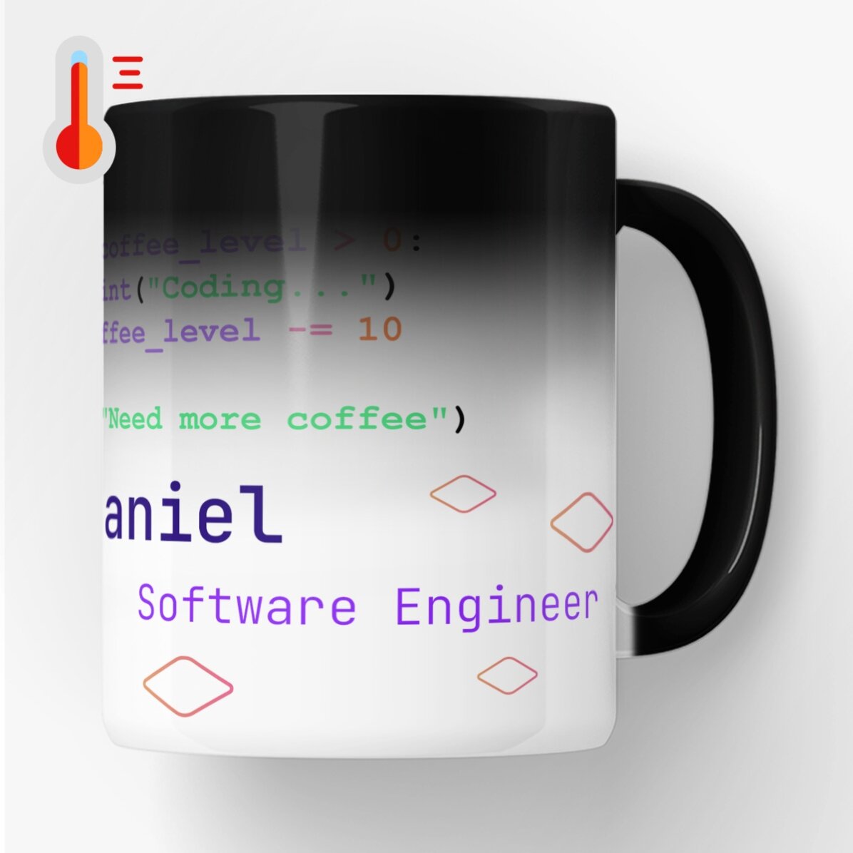 Personalisierter Thermobecher mit Text – Programmierung