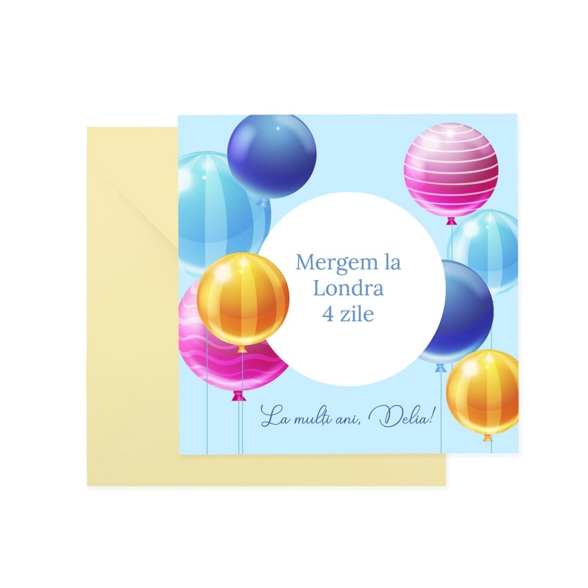 Personalised scratch card with text - Birthday