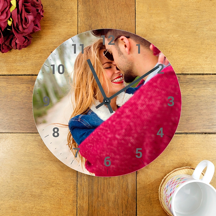 Personalisierte Uhr mit einem Foto