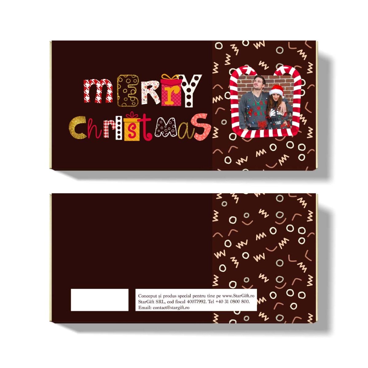 Personalisierte Weihnachtsschokolade – Merry Christmas