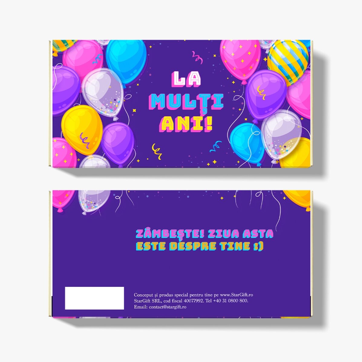 Personalisierte Schokolade zum Geburtstag