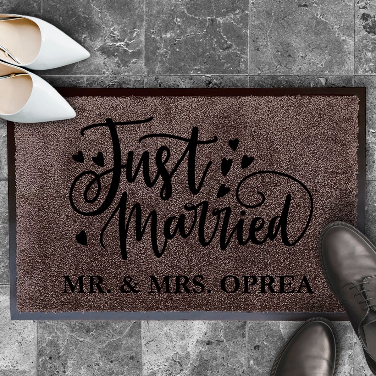 Eingangsmatte für den Innenbereich – Just married