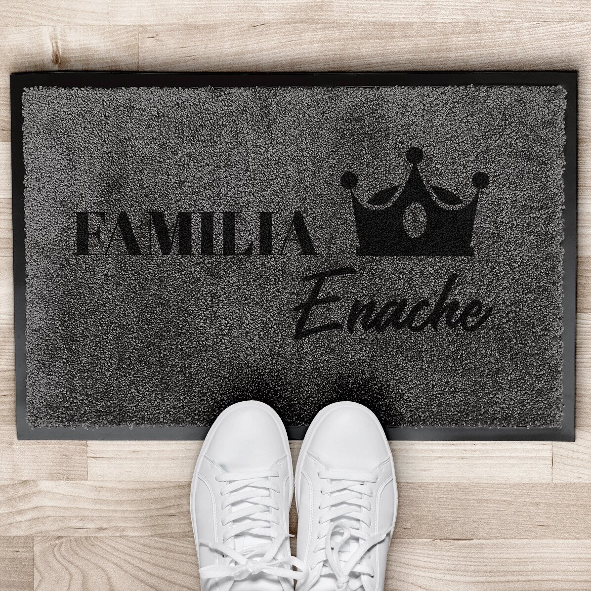 Individuell gestaltete Eingangsmatte für den Innenbereich – Königliche Familie