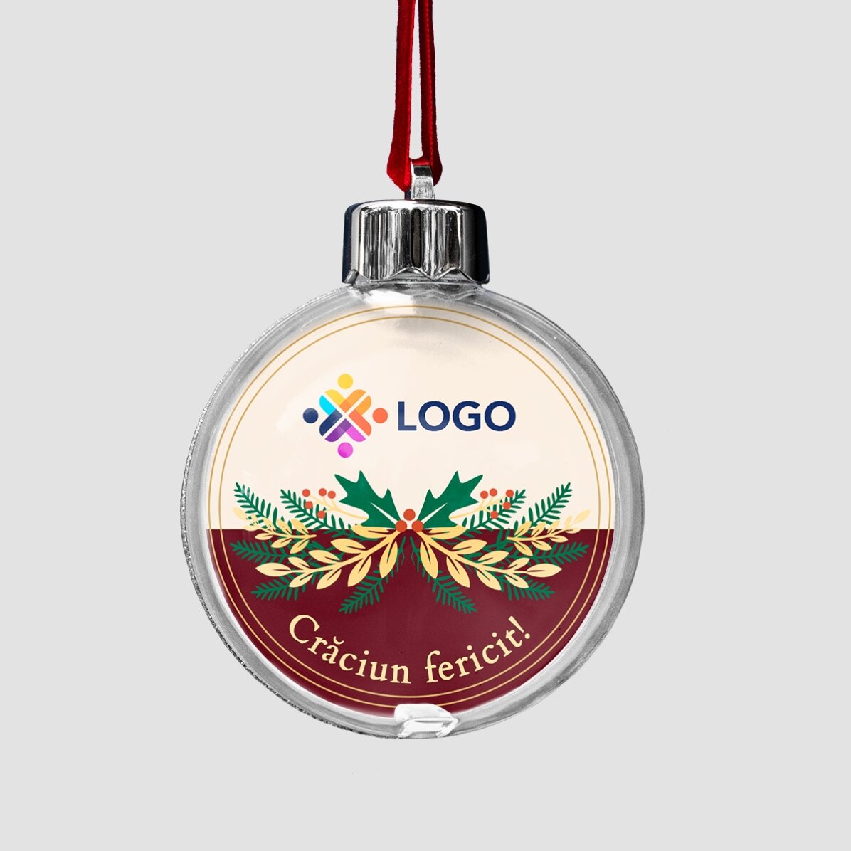 Geschenkbox – Weihnachtsedition mit Produkten, die mit Logo und Botschaft personalisiert sind