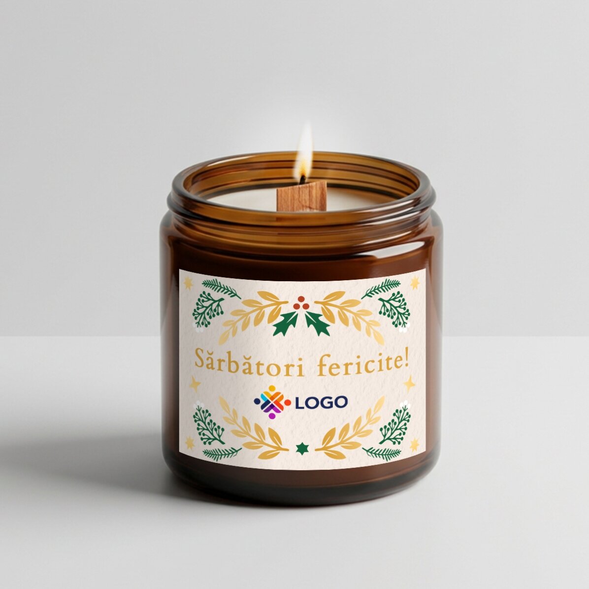 Geschenkbox – Weihnachtsedition mit Produkten, die mit Logo und Botschaft personalisiert sind