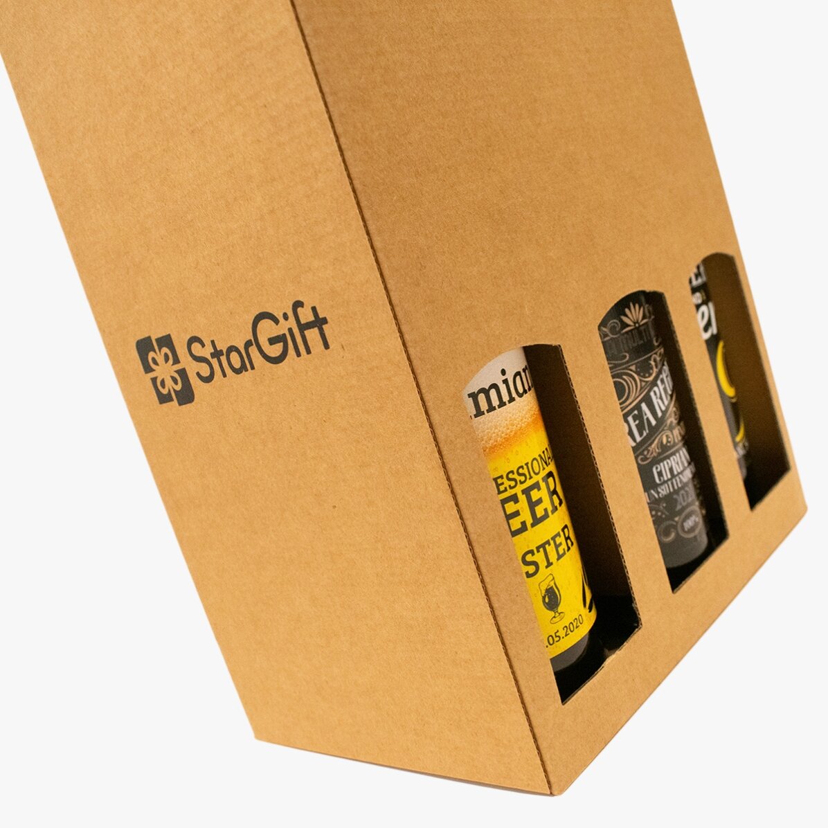Kiste / Set / Geschenkbox für 6 Flaschen Bier